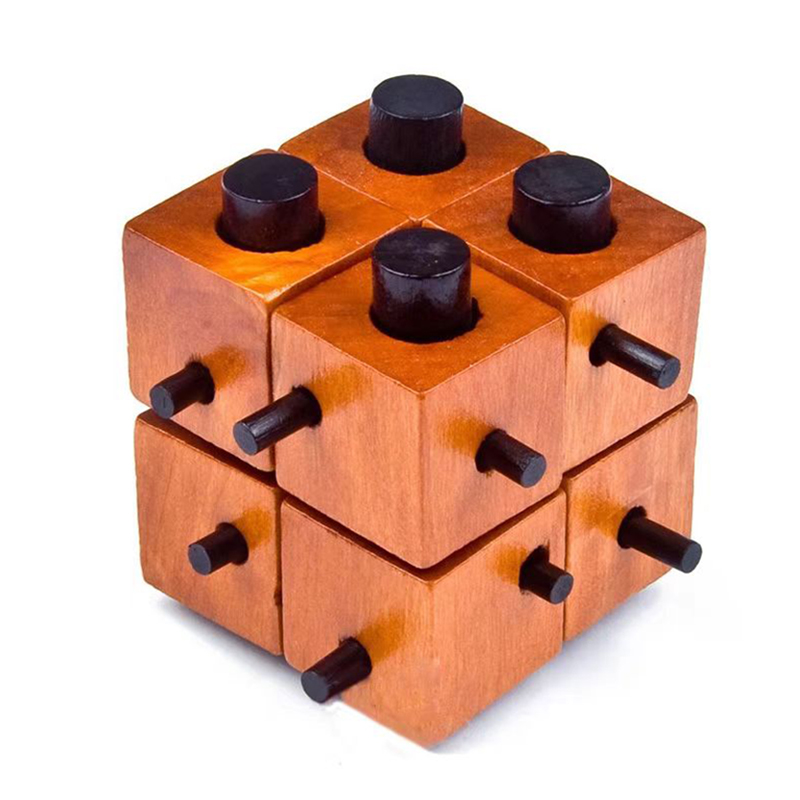 Woodworking Game - Wooden Brain Teaser Puzzles Unlock Interlock