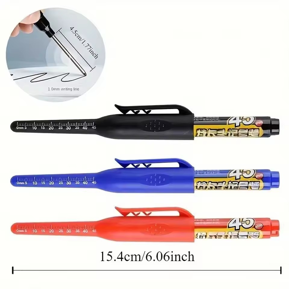 Woodworking Carpenter - 45mm Waterproof Long Head Nib Deep