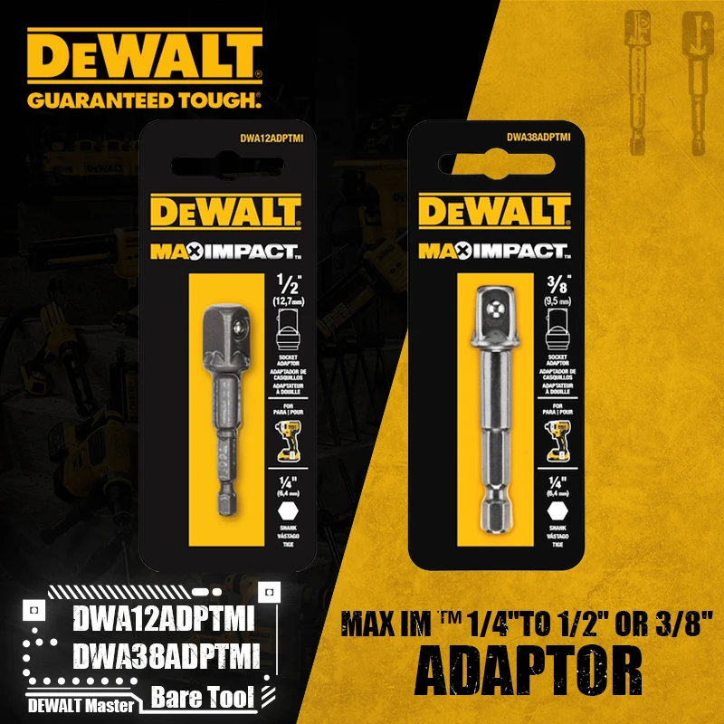 Woodworking Or Woodworking - DEWALT DWA12ADPTMI DWA38ADPTMI MAX IMPACT™ 1/4