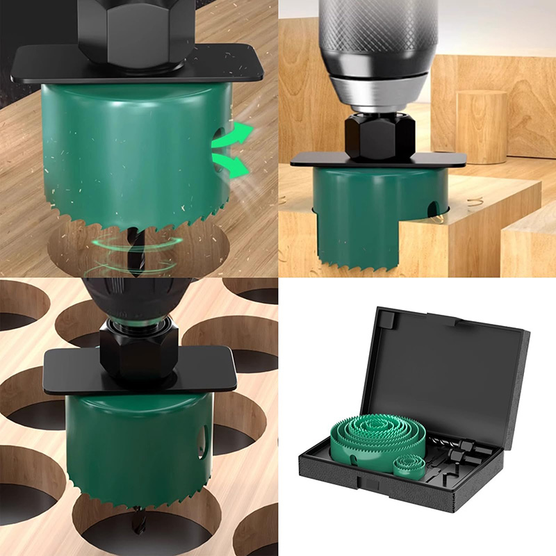 19/8/5PCS 19-127mm Hole Saw Cu - Woodworking For Beginners 评论和价格