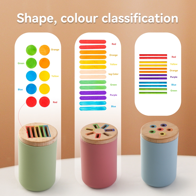 Montessori Wooden Toys Color S - Woodworking Game 评论和价格