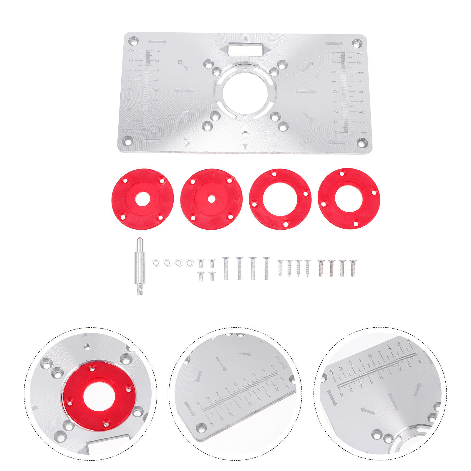 1Set Router Table Insert Plate - Woodworking Boards 评论和价格