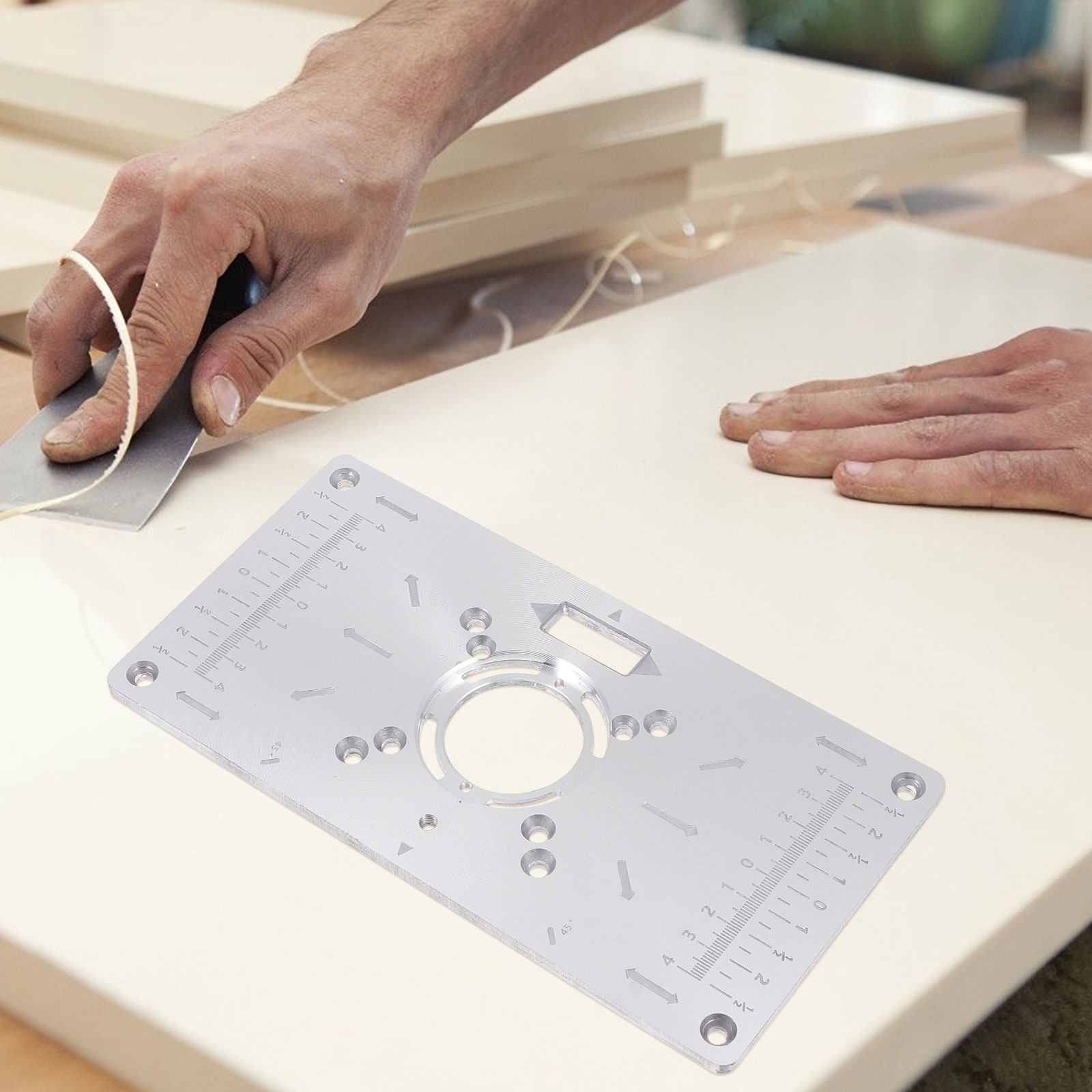 1Set Router Table Insert Plate - Woodworking Boards 评论和价格