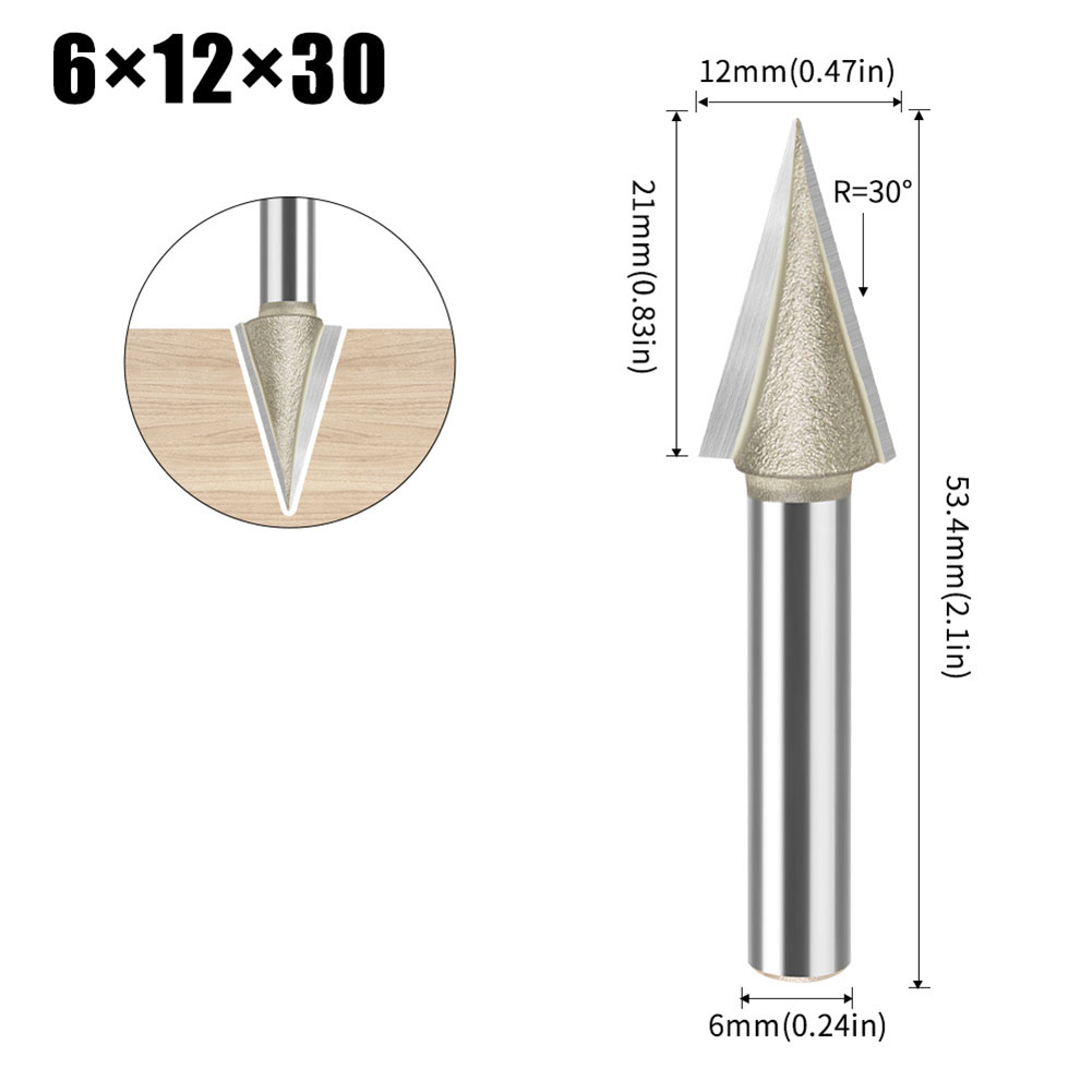 Carbide V Bit 30 Degree V Shap - Woodworking Or Woodworking 评论和价格