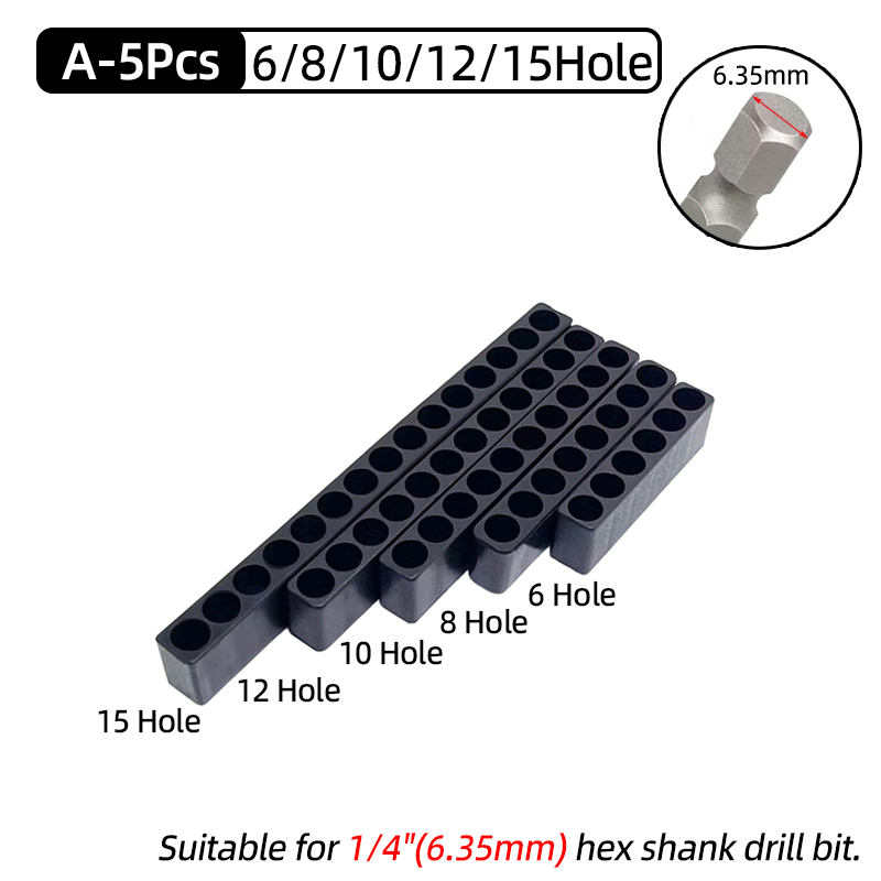 5Pcs Set 6/8/10/12/15 Holes 6. - Woodworking Or Woodworking 评论和价格