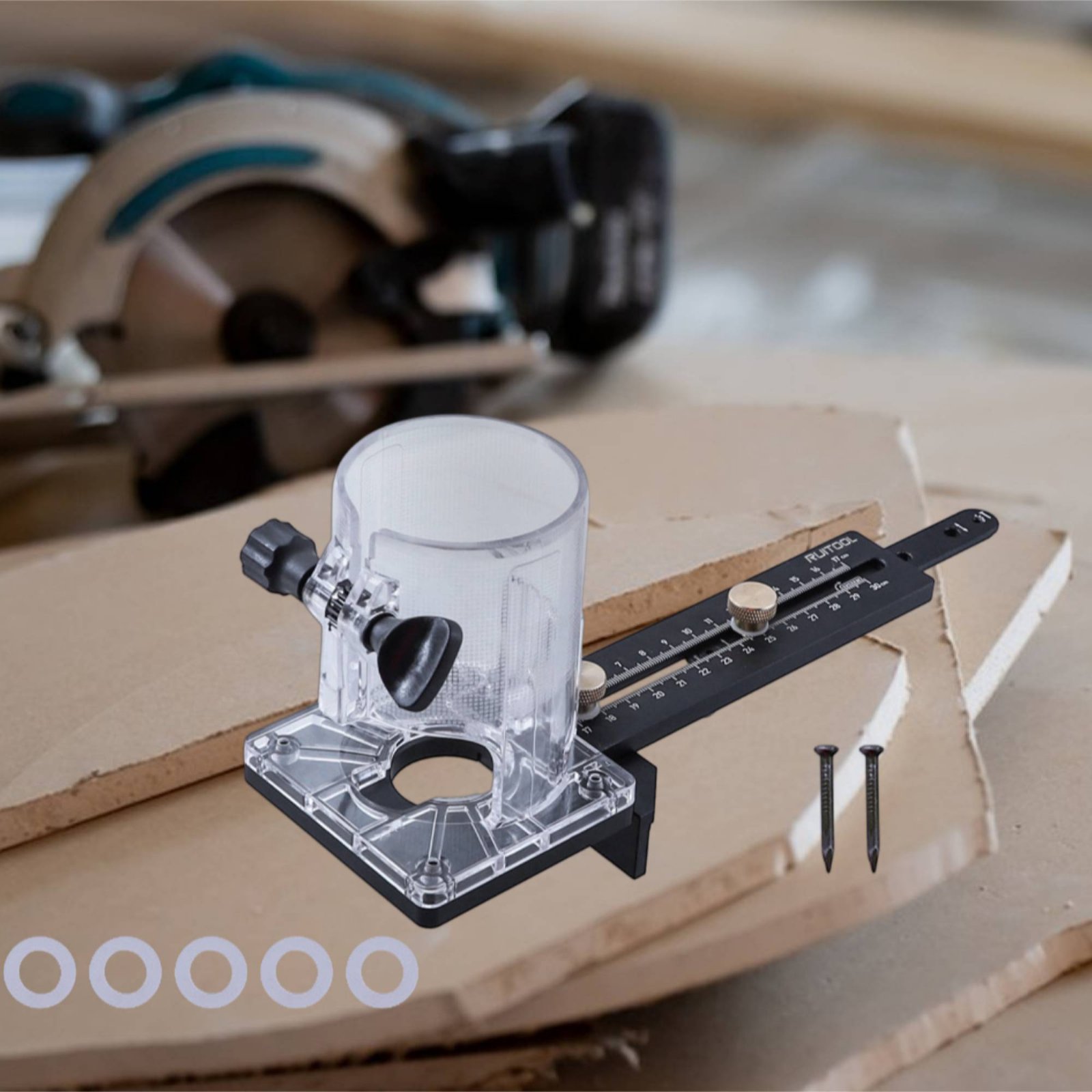 Router Circle Cutting Jig Mult - Woodworking Carpenter 评论和价格
