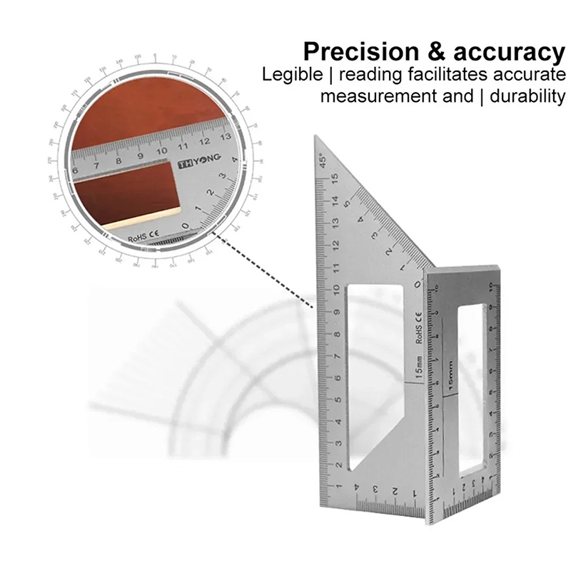 Multifunctional Angle Ruler 45 - Marking Gauge Tool 评论和价格