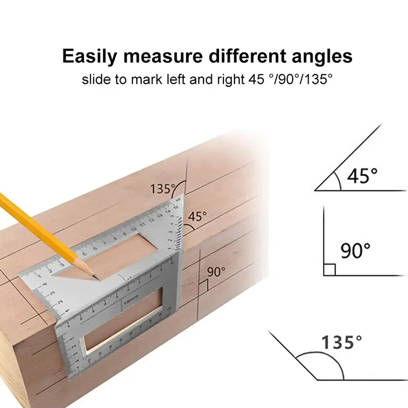 Multifunctional Angle Ruler 45 - Marking Gauge Tool 评论和价格